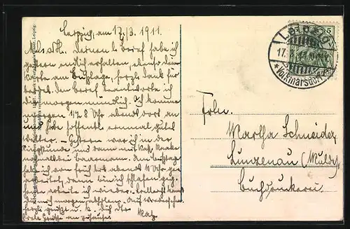 AK Leipzig, Völkerschlachtdenkmal mit Wasserbassin und Allee