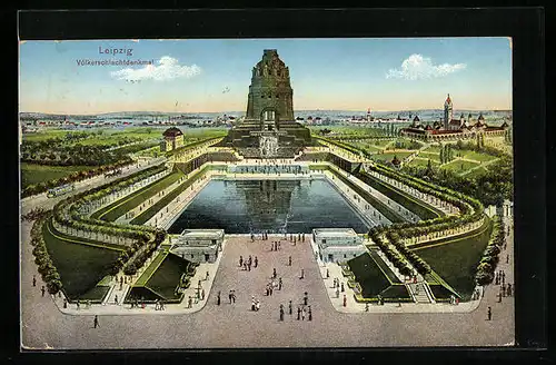 AK Leipzig, Völkerschlachtdenkmal, Gesamtansicht