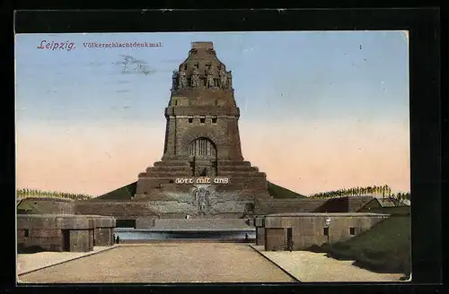 AK Leipzig, Völkerschlachtdenkmal Frontansicht