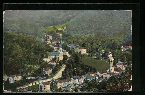 AK Schlangenbad, Teilansicht mit Kirche
