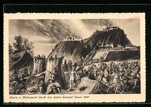 AK Hohentwiel, Sturm durch den österr. General Sparr 1641