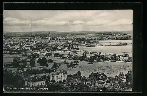 AK Konstanz, Blick von Kreuzlingen aus