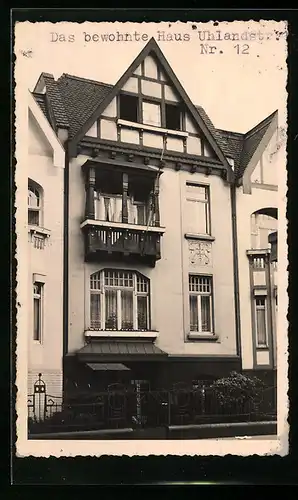 Foto-AK Köln-Lindenthal, Haus in der Uhlandstrasse 12