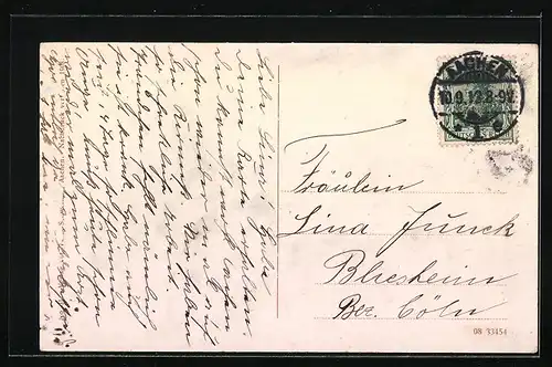 AK Aachen, Strasse Holzgraben mit Geschäften