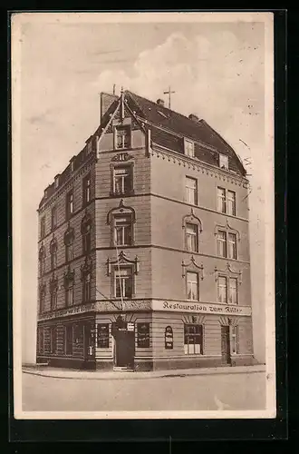 AK Köln a. Rh., Restaurant zum Ritter, Otto-Fischer-Strasse 37, Inhaber Peter Schmitz