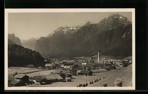 AK Dobbiaco, Totalansicht mit Kirche