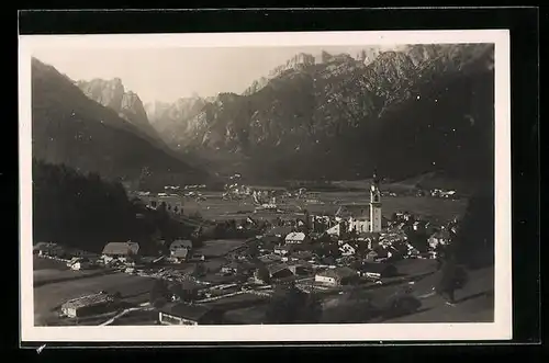 AK Dobbiaco, Ortsansicht aus der Vogelschau