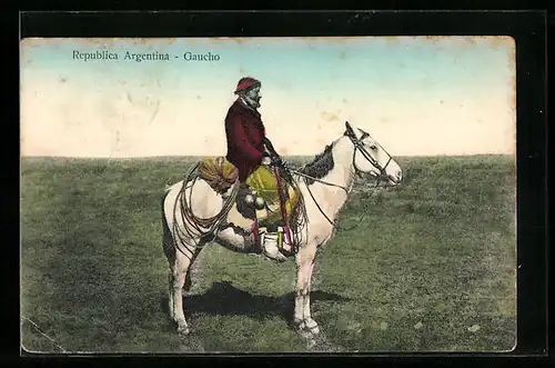 AK Republica Argentina, Gaucho, Südamerika