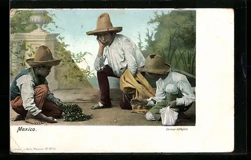 AK Mexico, Escena callejera, Südamerika