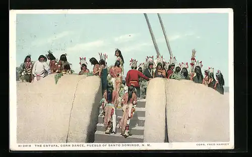 AK The Estufa, Corn Dance, Pueblo of Santo Domingo