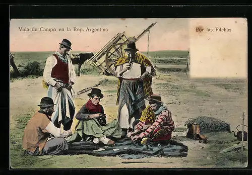 AK Vida de Campo en la Rep. Argentina, Por las Pilchas