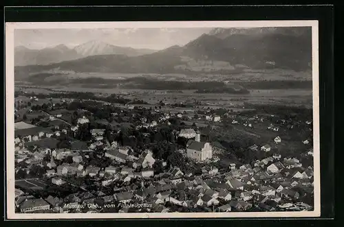 AK Murnau / Obb., Gesamtansicht, Flugzeugaufnahme