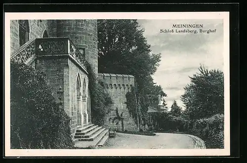 AK Meiningen, Schloss Landsberg, Burghof