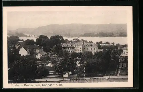 AK Rhöndorf a. Rh., Teilansicht mit Kurhotel Drachenfels