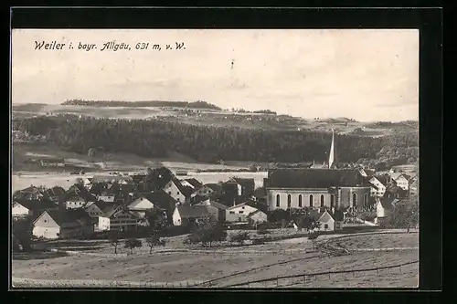 AK Weiler i. bayer. Allgäu, Totalansicht