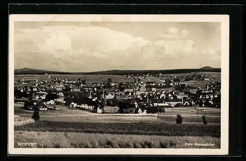 AK Weipert, Panorama von der Feldwiese aus gesehen