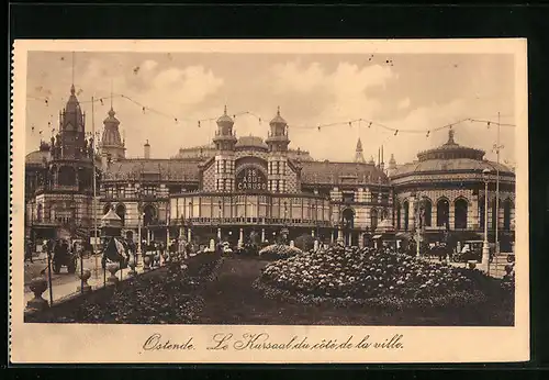 AK Ostende, le Kursaal du coté de la ville