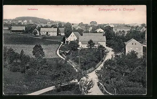 AK Hintergersdorf b. Tharandt, Gesamtansicht mit Harthaberg