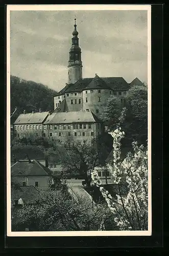 AK Weesenstein, Schloss von Norden gesehen