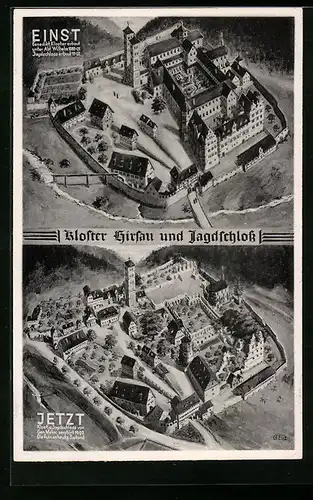 AK Hirsau, Kloster und Jagdschloss, Einst und Jetzt