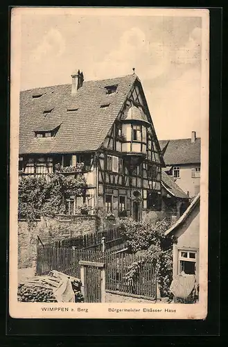 AK Wimpfen am Berg, Bürgermeister Elsässer Haus