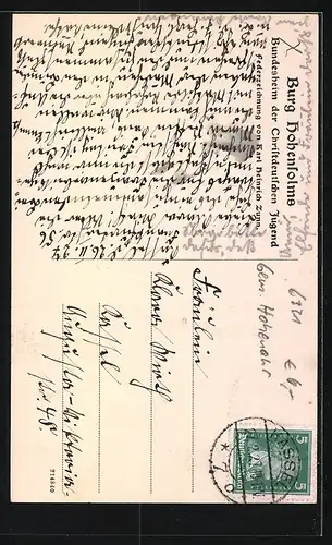 Künstler-AK Hohensolms, Altes Tor