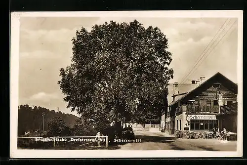 AK Dreistetten, Gasthaus Scherrerwirt