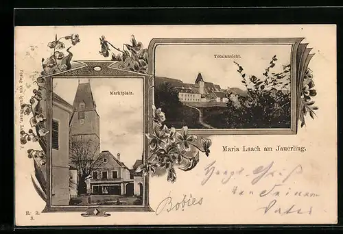 AK Maria Laach a. Jauerling, Marktplatz, Totalansicht