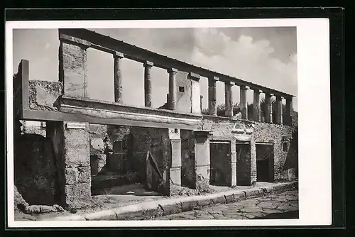 AK Pompei, Via dell`Abbondanza, Prospetto di una Terrazza