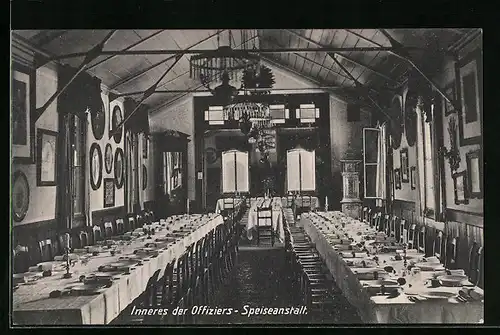AK Kloster Lechfeld, Inneres der Offiziers-Speiseanstalt