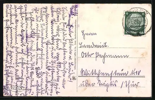 AK Schleiz, Rathaus, Bergkirche, Bahnhof