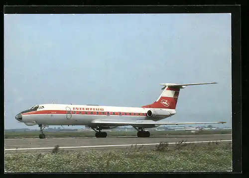AK Flugzeug TU-134 /76 von der Fluggesellschaft Interflug