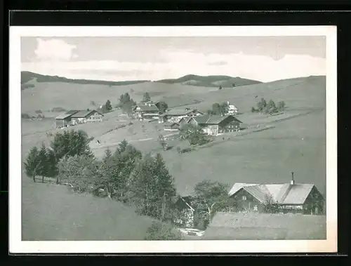 AK Ettensberg im Allgäu, Gesamtansicht aus der Vogelschau