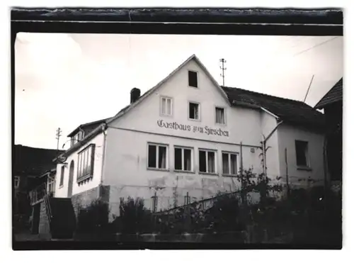 7 Fotografien Ansicht Rüdenau, Gasthaus zum Hirschen mit Innenansicht, Schule, Kriegerdenkmal, Fachwerkhäuser
