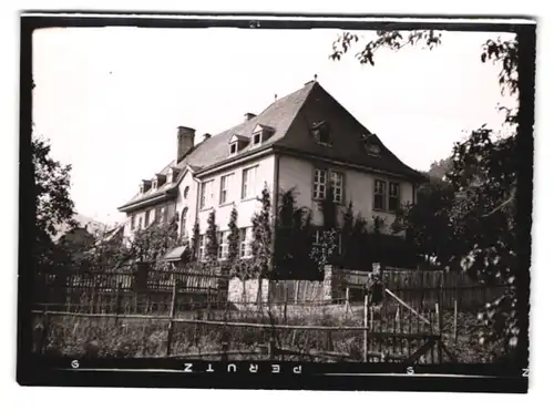 7 Fotografien Ansicht Rüdenau, Gasthaus zum Hirschen mit Innenansicht, Schule, Kriegerdenkmal, Fachwerkhäuser