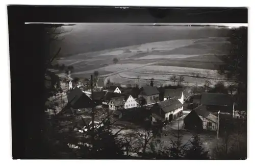 14 Fotografien Ansicht Zittenfelden i. Odw., Gasthaus zur Quelle mit VW-Käfer, Wohnhäuser