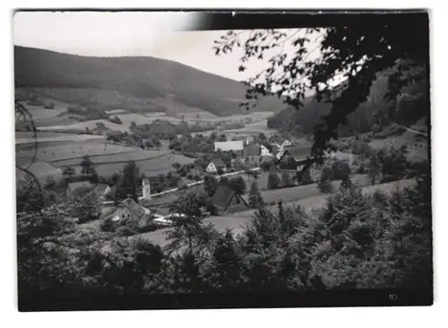 14 Fotografien Ansicht Zittenfelden i. Odw., Gasthaus zur Quelle mit VW-Käfer, Wohnhäuser