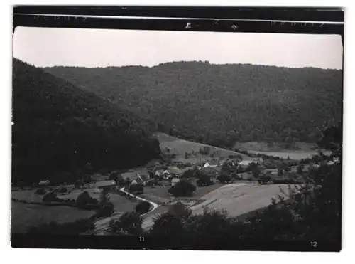 14 Fotografien Ansicht Zittenfelden i. Odw., Gasthaus zur Quelle mit VW-Käfer, Wohnhäuser