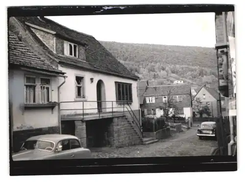 15 Fotografien Ansicht Rüdenau, Gasthaus zur Krone mit Innenansicht, Gasthaus Stern, Kriegerdenkmal, 1965