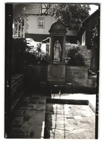 15 Fotografien Ansicht Rüdenau, Gasthaus zur Krone mit Innenansicht, Gasthaus Stern, Kriegerdenkmal, 1965