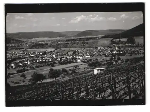 15 Fotografien Ansicht Bürgstadt a. Main, Post mit VW-Käfer, Strassenpartie an der Reifeisenbank, Gasthaus zur Krone