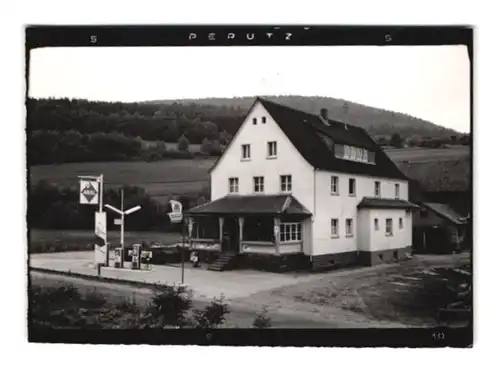 5 Fotografien Ansicht Wintersbach, ARAL Tankstelle mit Zapfsäule, Bahnhof, Innenansicht Adlerhorst Wintersbach