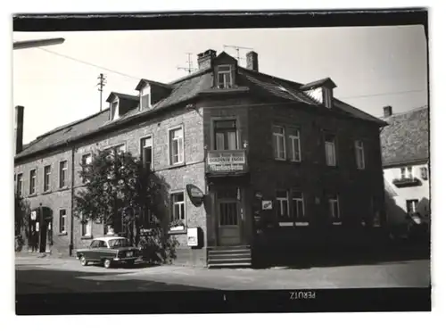 11 Fotografien Ansicht Rück-Schippach, Gasthaus goldener Engel, Gasthaus zur Krone, Klosterkirche