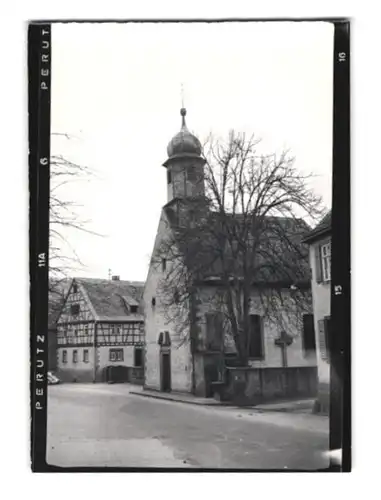 11 Fotografien Ansicht Rück-Schippach, Gasthaus goldener Engel, Gasthaus zur Krone, Klosterkirche