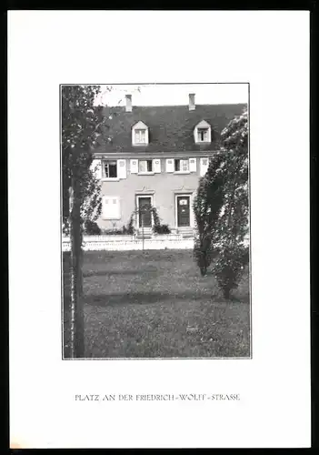 27 Fotografie-Lichtdrucke Ansicht Karlsruhe, Hardtwald-Siedlung, Friedrich-Wolf-Str., Waldring, Roggenbachstrasse u.a.