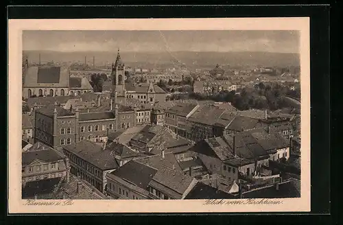 AK Kamenz i. Sa., Blick vom Kirchturm