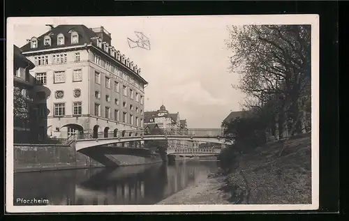 AK Pforzheim, Flusspartie am Melanchthonhaus