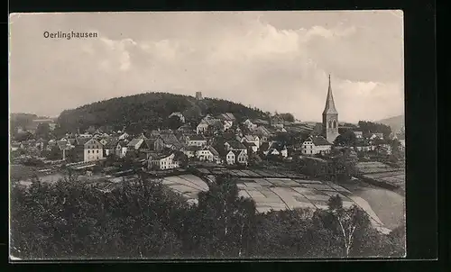 AK Oerlinghausen, Ortschaft mit Kirche