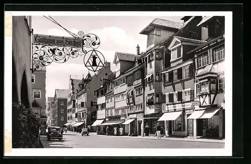 AK Lindau im Bodensee, Hauptstrasse mit Gasthaus am Süntzen