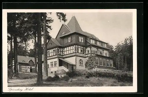 AK Spiessberg, Spiessberg Hotel in Waldlandschaft